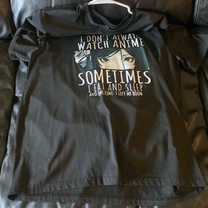 Selling a black graphic tee